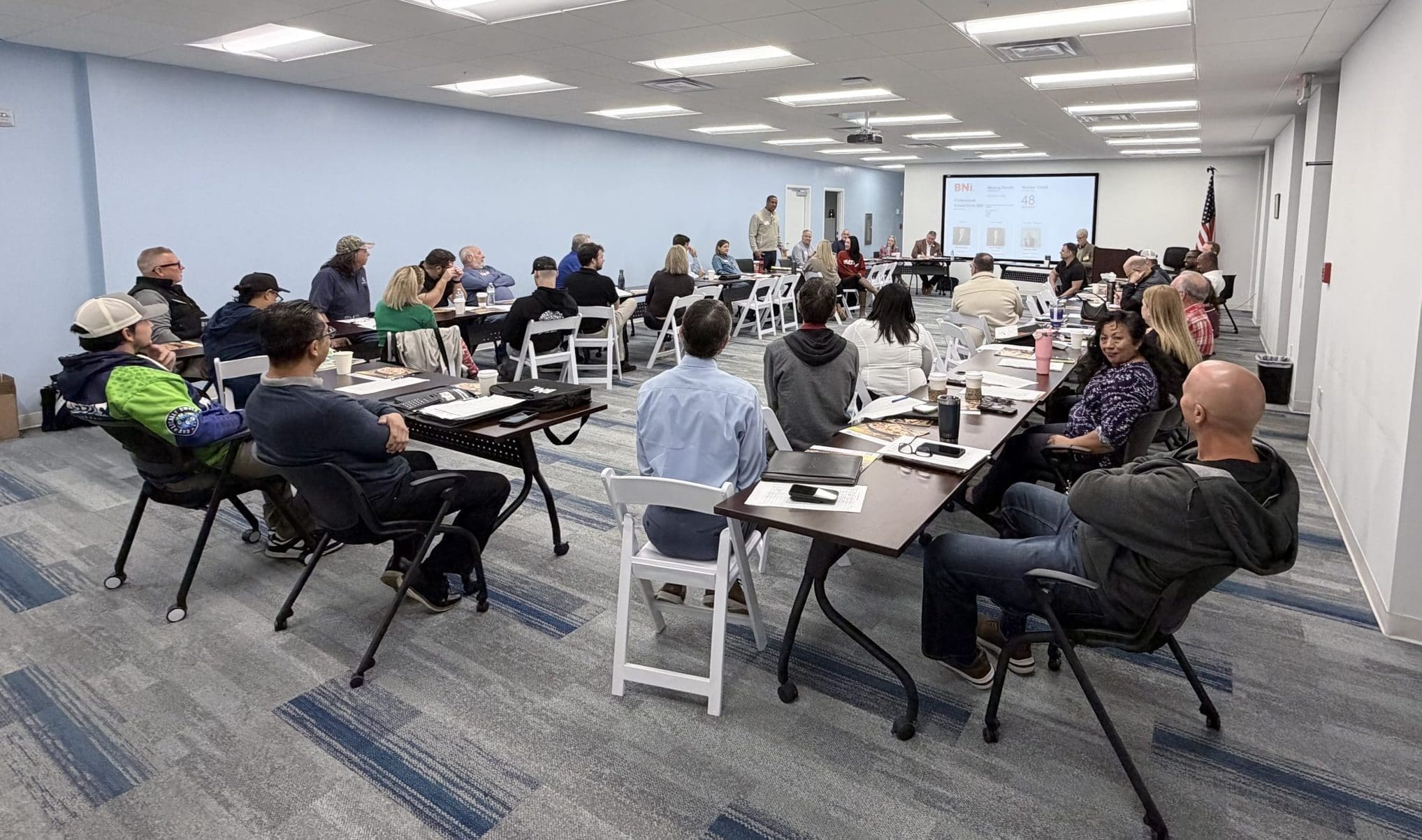 Orlando business professionals meeting during a Professional Connections BNI chapter meeting